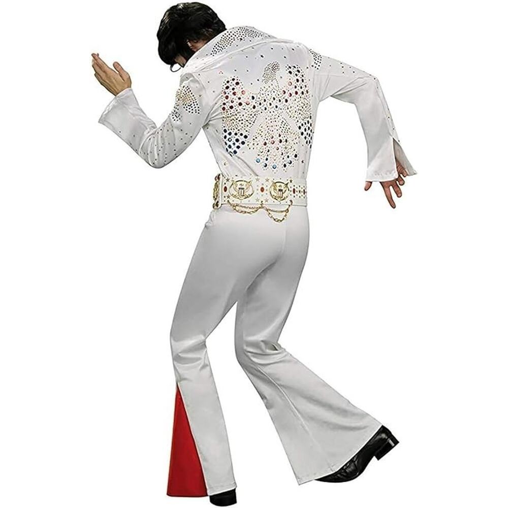 Elvis Presley Grand Heritage Men's White Jumpsuit Costume X-Large NEW - Picture 2 of 3